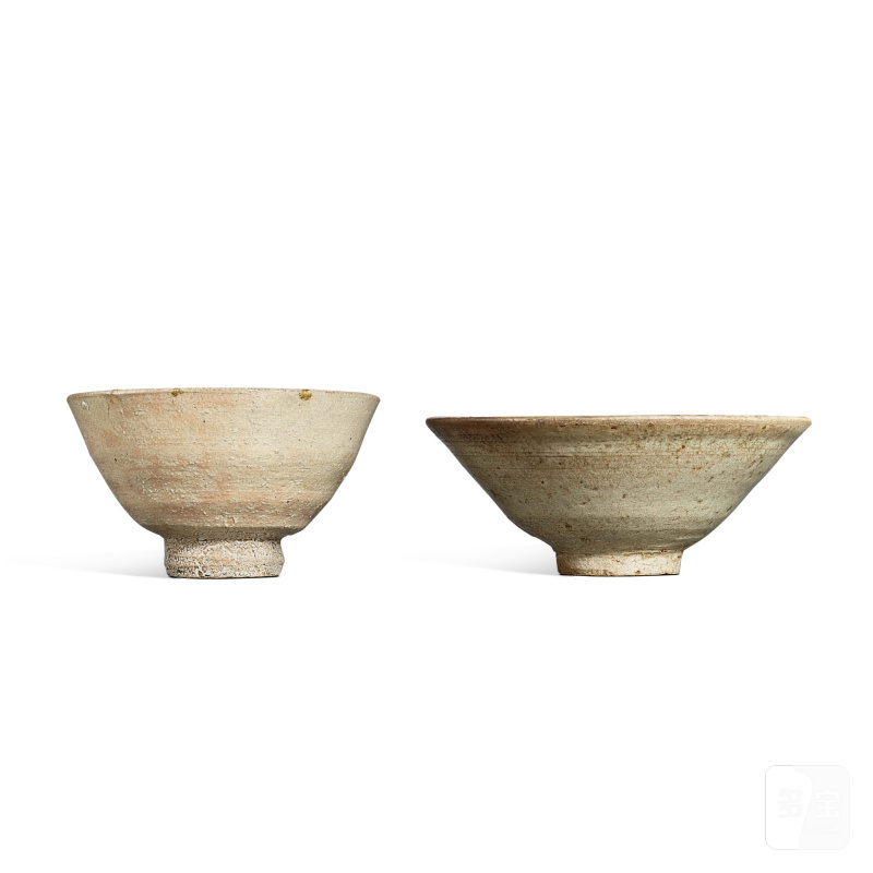 Two ido tea bowls, Korea, Joseon dynasty, 16th - 20th century | 韓國 朝鮮王朝 十六至二十世紀 井戶茶盌兩件 - 图2